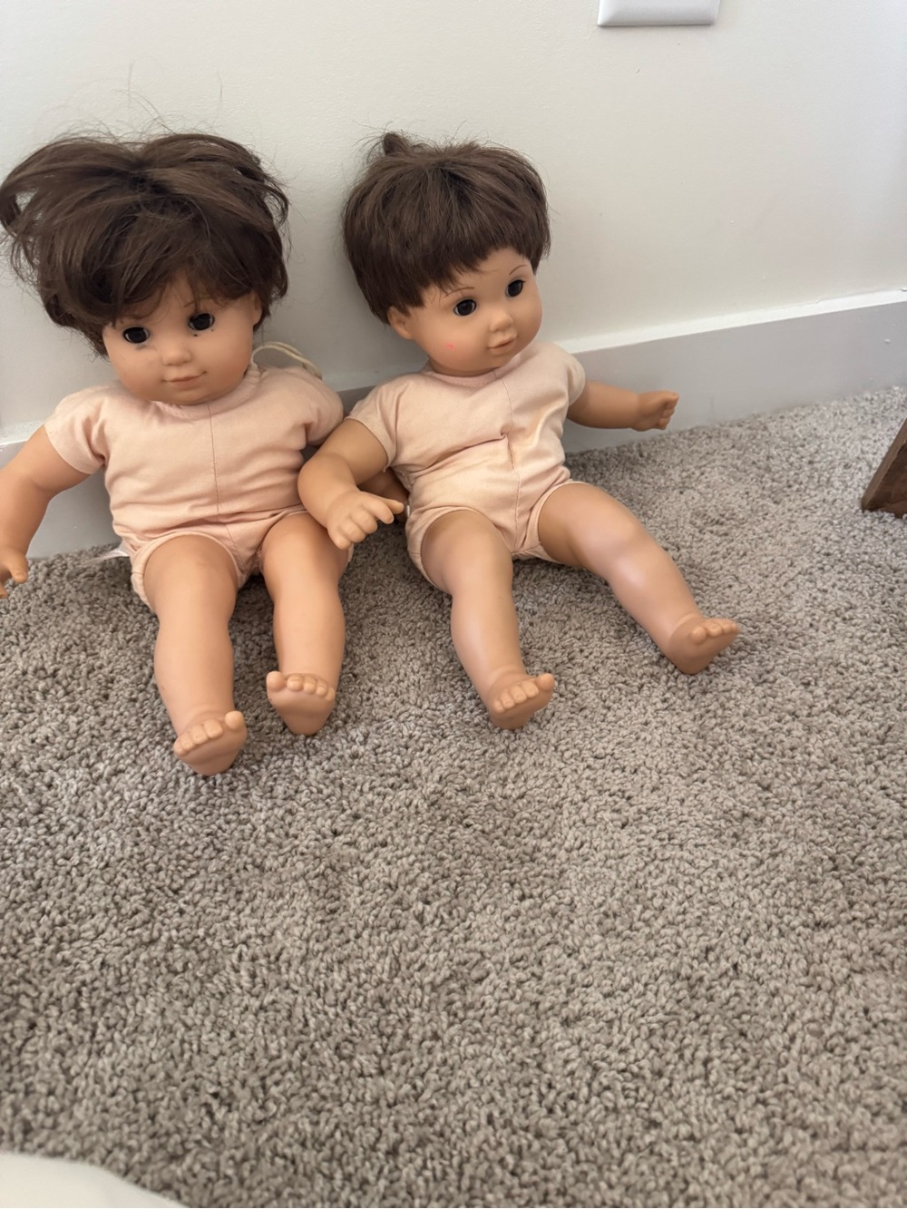 American Girl Brown-Haired Bitty Baby Twin Dolls